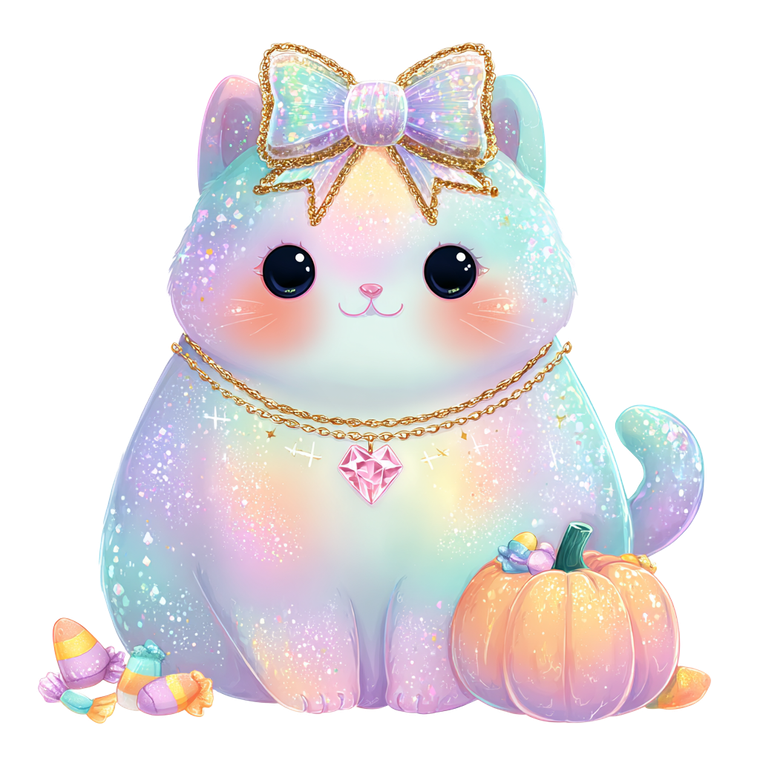 Kawaii Rainbow Cat Vinyl Car Decal Sticker – Waterproof & UV-Resistant 6.826666666666667"