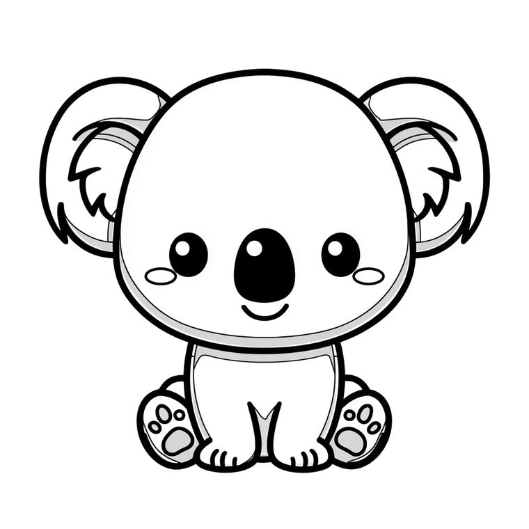 Cute Kawaii Koala Vinyl Car Decal Sticker – Waterproof & UV-Resistant 3.4133333333333336"