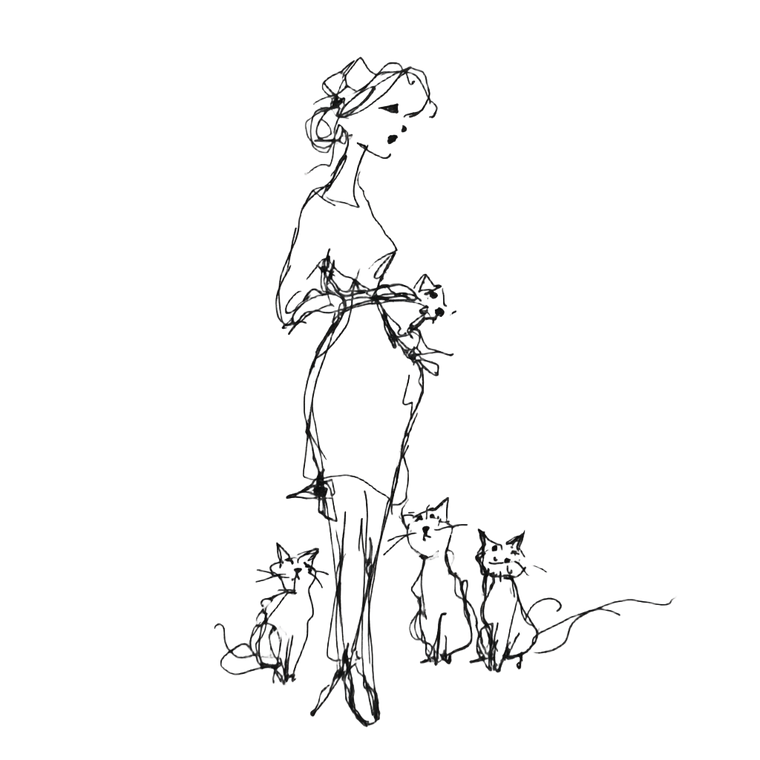 Minimalist Line Sketch Vinyl Car Decal Sticker – Waterproof & UV-Resistant 3.4133333333333336"