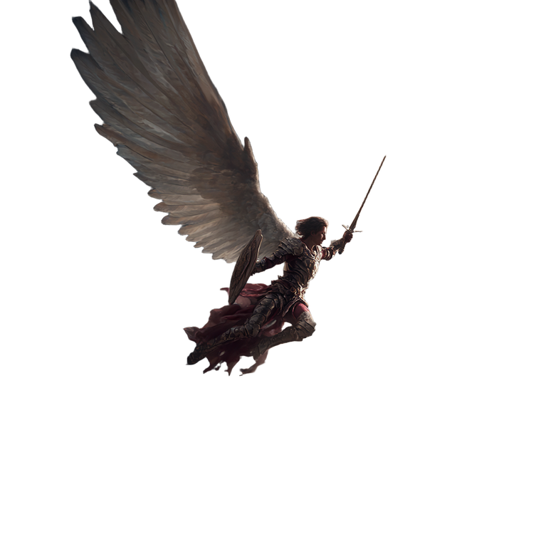 Warrior Angel Flight Vinyl Car Decal Sticker – Waterproof & UV-Resistant 6.826666666666667"