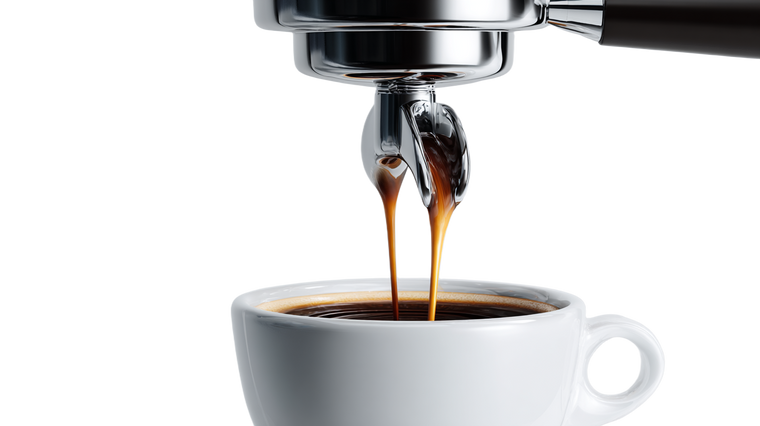 Espresso Machine Pouring Vinyl Car Decal Sticker – Waterproof & UV-Resistant 2.72"