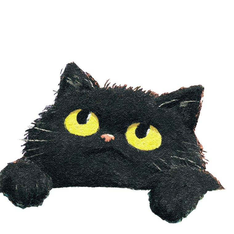 Disgusted Chibi Cat Vinyl Car Decal Sticker – Waterproof & UV-Resistant 3.4133333333333336"