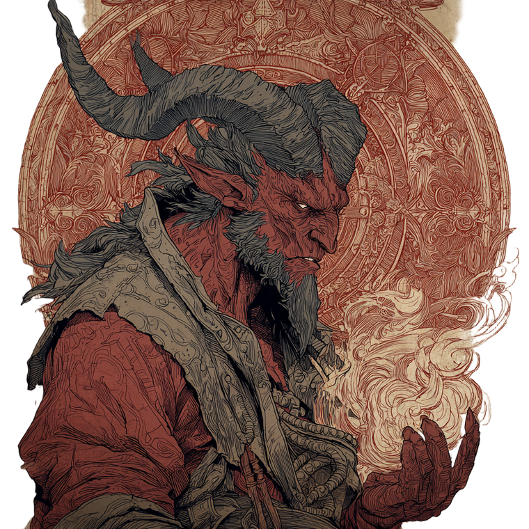 Devil Of Nine Hells Vinyl Car Decal Sticker – Waterproof & UV-Resistant 3.4133333333333336"