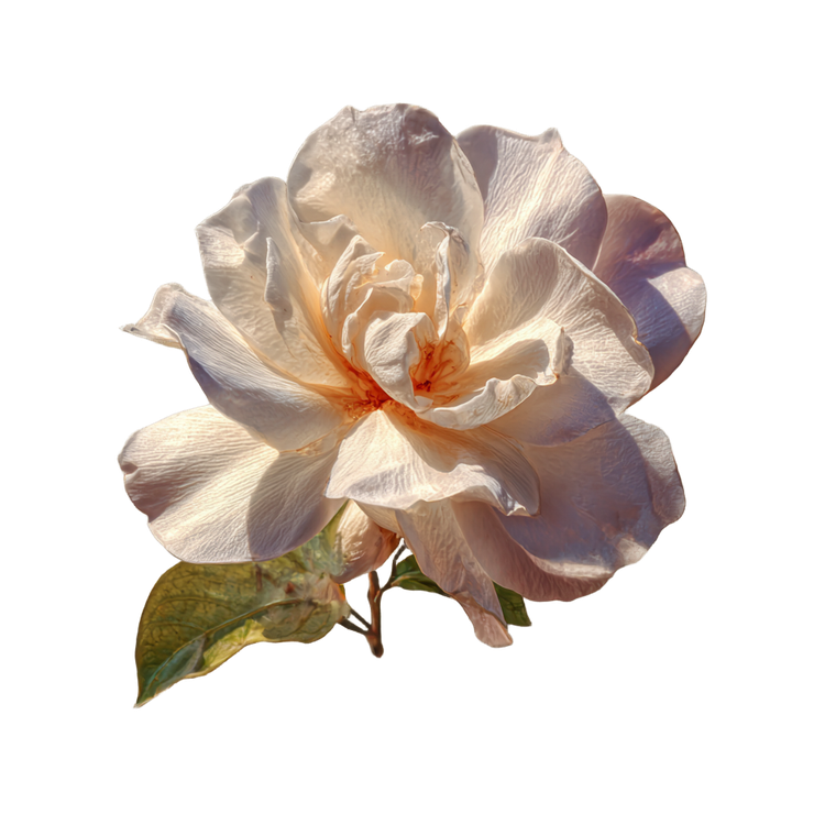 Tropical Gardenia Bloom V2 Vinyl Car Decal Sticker – Waterproof & UV-Resistant 3.4133333333333336"
