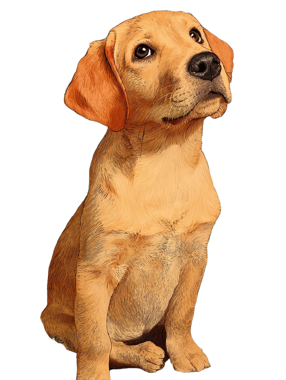 Golden Retriever Puppy V95 Vinyl Car Decal Sticker – Waterproof & UV-Resistant 4.1066666666666665"