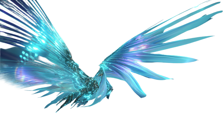Futuristic Tech Wings V2 Vinyl Car Decal Sticker – Waterproof & UV-Resistant 2.72"