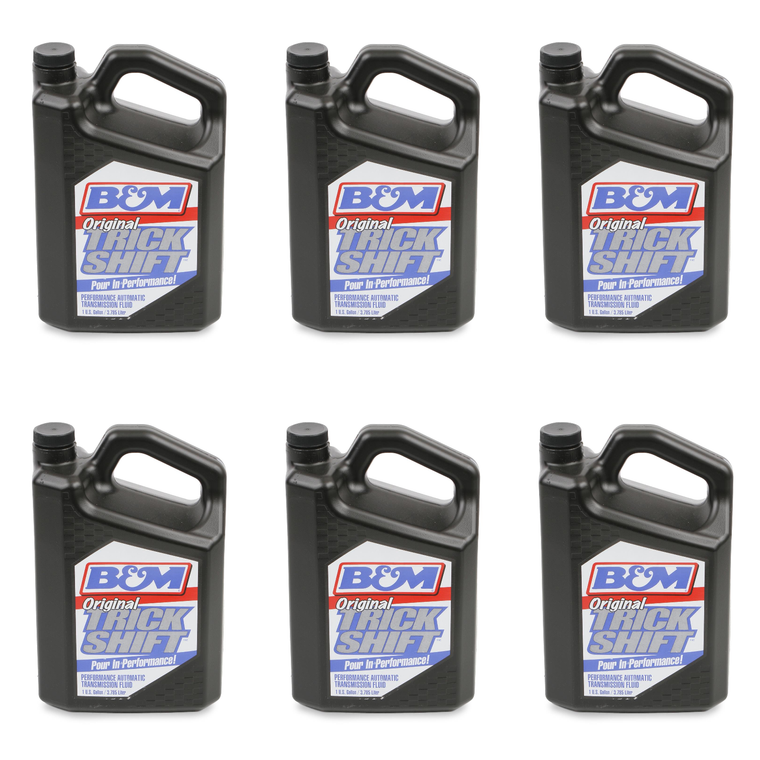 6x B&M Trick Shift Auto Trans Fluid | Ideal for Racing & Performance Street | Blue Color | Enhance Transmission Performance