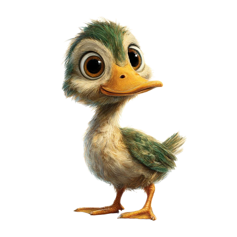Cartoon Mallard Duck Vinyl Car Decal Sticker – Waterproof & UV-Resistant 6.826666666666667"
