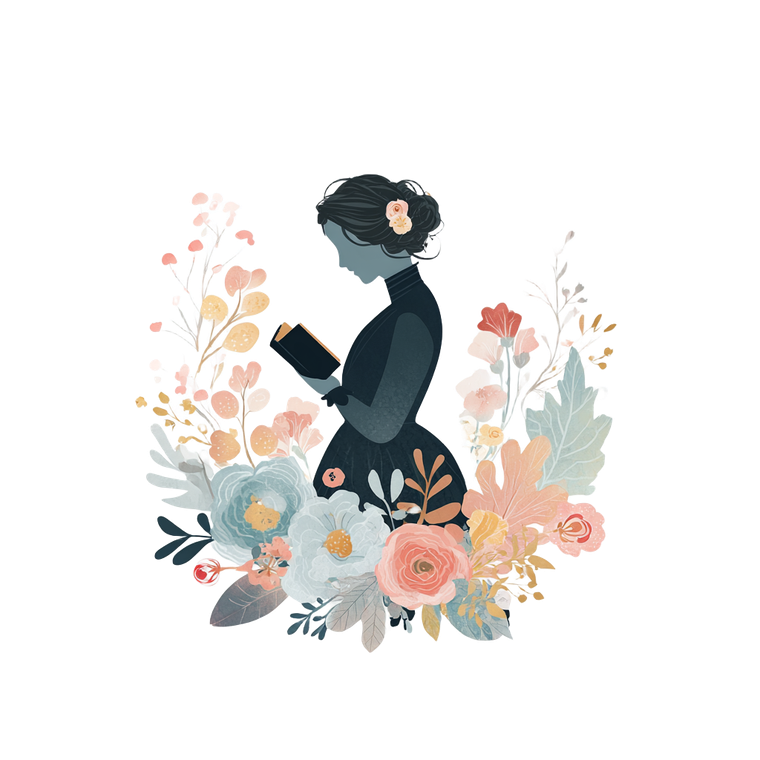 Victorian Floral Silhouette Vinyl Car Decal Sticker – Waterproof & UV-Resistant 3.4133333333333336"