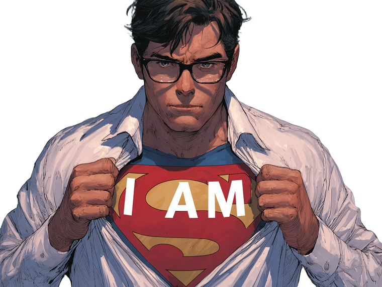 I Am Superman Vinyl Car Decal Sticker – Waterproof & UV-Resistant 6.1866666666666665"