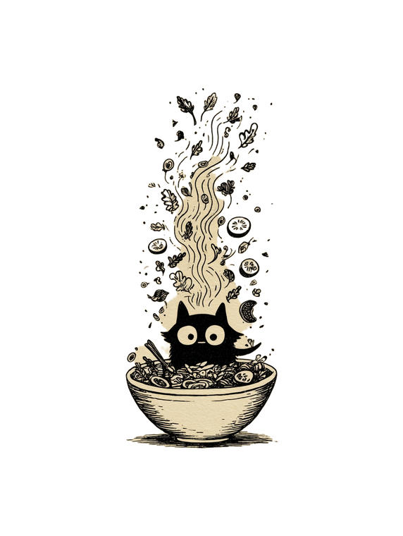 Cute Salad Monster Vinyl Car Decal Sticker – Waterproof & UV-Resistant 8.213333333333333"
