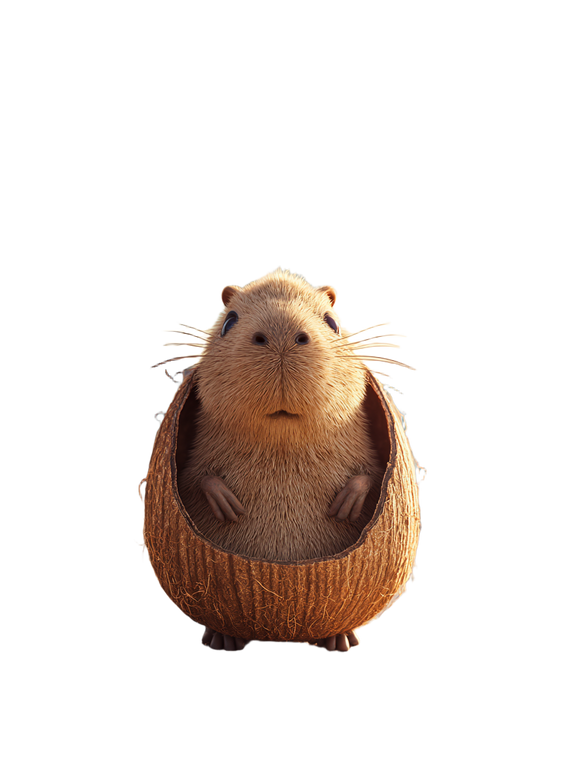 Armored Capybara V2 Vinyl Car Decal Sticker – Waterproof & UV-Resistant 8.213333333333333"