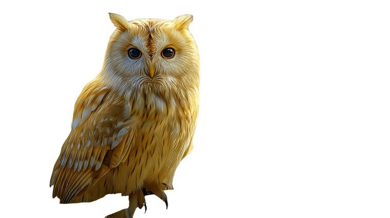 Golden Glowing Owl V2 Vinyl Car Decal Sticker – Waterproof & UV-Resistant 5.4