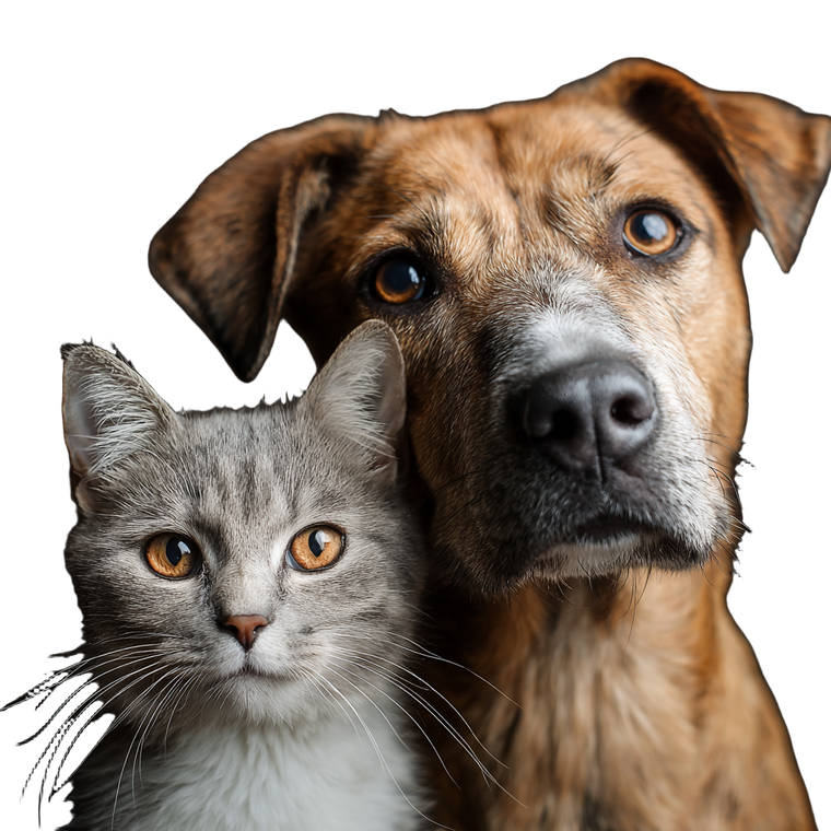 Dog And Cat V23 Vinyl Car Decal Sticker – Waterproof & UV-Resistant 3.4133333333333336"