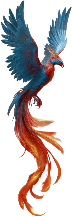 Fiery Phoenix Flight V7 Vinyl Car Decal Sticker – Waterproof & UV-Resistant 6.346666666666667"