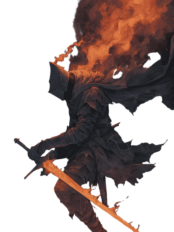 Abyss Watcher Prepares V2 Vinyl Car Decal Sticker – Waterproof & UV-Resistant 8.213333333333333"