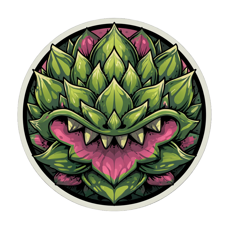 Mean Agave Sticker Vinyl Car Decal Sticker – Waterproof & UV-Resistant 3.4133333333333336"