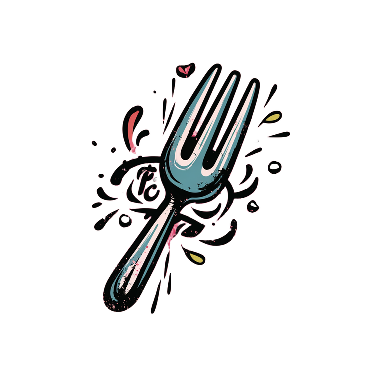 Broken Fork Logo Vinyl Car Decal Sticker – Waterproof & UV-Resistant 3.4133333333333336"
