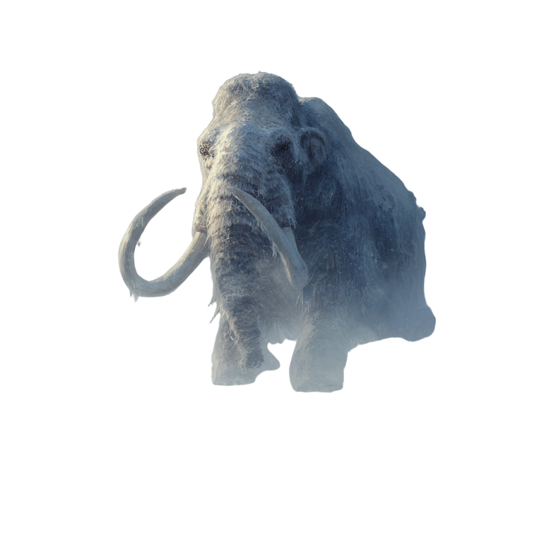 Glowing Giant Mammoth V2 Vinyl Car Decal Sticker – Waterproof & UV-Resistant 3.4133333333333336"