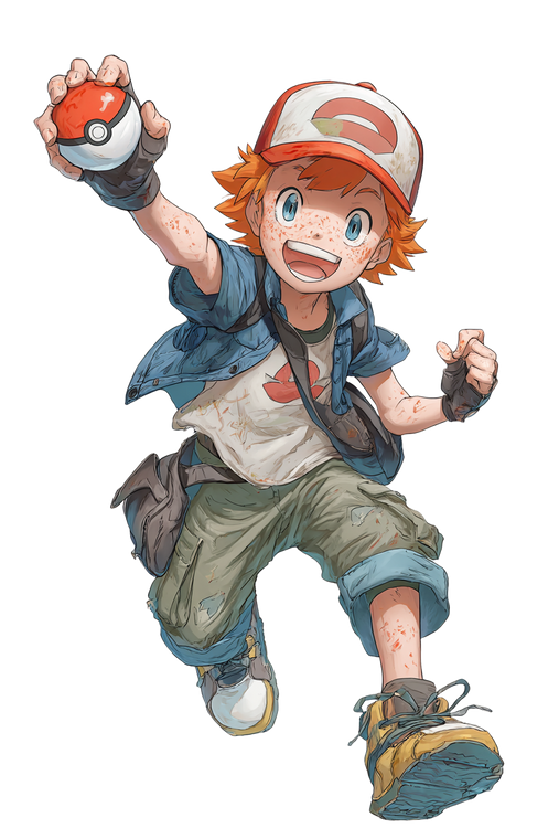 Young Pokemon Trainer Vinyl Car Decal Sticker – Waterproof & UV-Resistant 8.96"