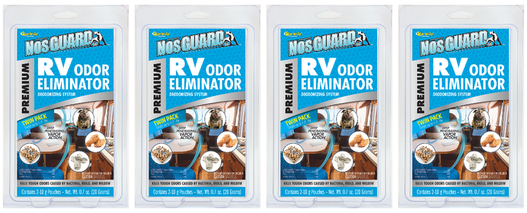 4x Transform Your RV in 4-6 Hours! NosGUARD SG Odor Absorber, 10 Gram Pouch, Pack of 2 | ClO2 Vapor Treatment