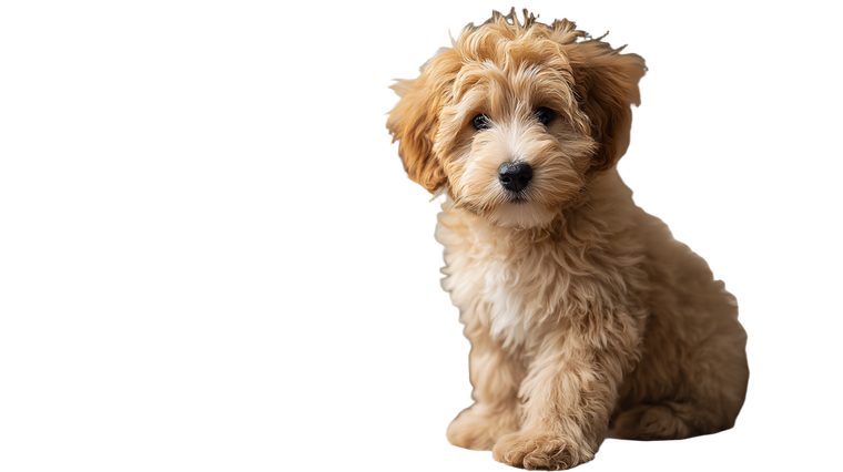 Golden Doodle Puppy V4 Vinyl Car Decal Sticker – Waterproof & UV-Resistant 2.72"