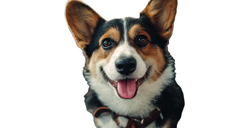 Happy Corgi Smiling V2 Vinyl Car Decal Sticker – Waterproof & UV-Resistant 5.4