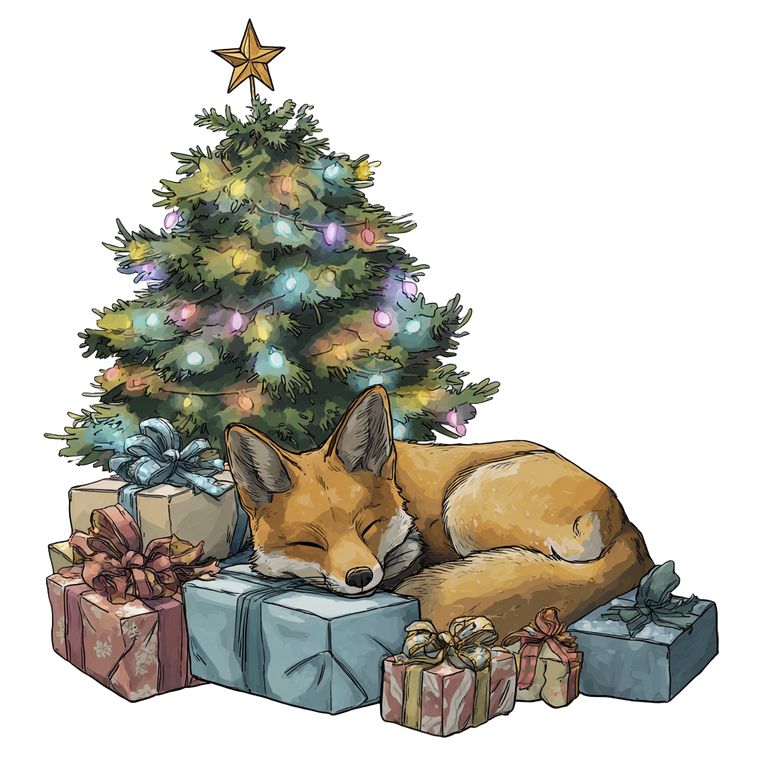 Sleeping Fox Gifts V2 Vinyl Car Decal Sticker – Waterproof & UV-Resistant 6.826666666666667"