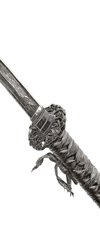 Ancient Japanese Sword V5 Vinyl Car Decal Sticker – Waterproof & UV-Resistant 10.986666666666666"
