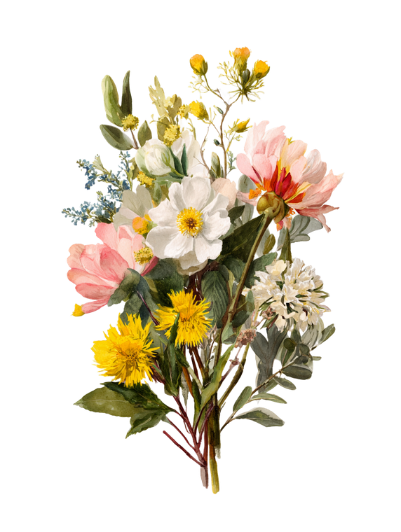 Illinois Floral Bouquet Vinyl Car Decal Sticker – Waterproof & UV-Resistant 8.213333333333333"
