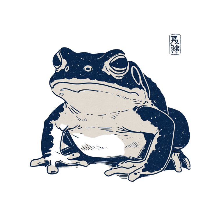 Grumpy Tiny Frog V2 Vinyl Car Decal Sticker – Waterproof & UV-Resistant 3.4133333333333336"
