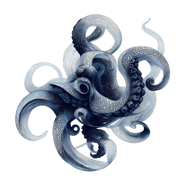 Elegant Octopus Tentacles Vinyl Car Decal Sticker – Waterproof & UV-Resistant 3.4133333333333336"