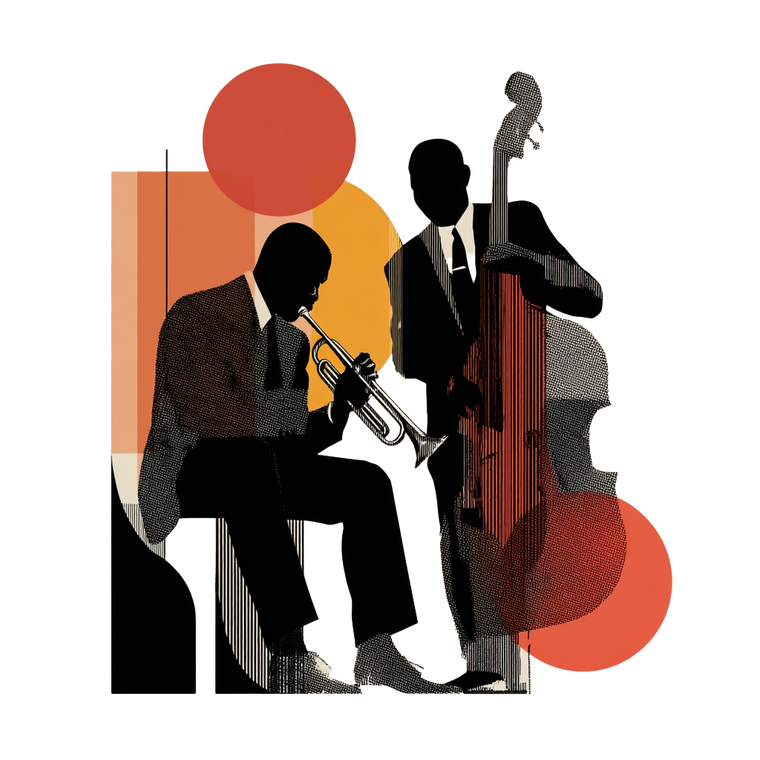 Jazz Musicians Graphic Vinyl Car Decal Sticker – Waterproof & UV-Resistant 3.4133333333333336"