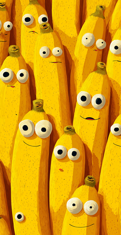 Cartoon Bananas Vinyl Car Decal Sticker – Waterproof & UV-Resistant 10.133333333333333"
