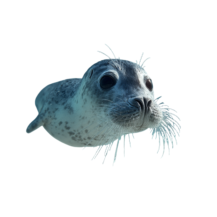 Graceful Harp Seal Vinyl Car Decal Sticker – Waterproof & UV-Resistant 6.826666666666667"