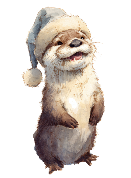 Smiling Otterbaby Vinyl Car Decal Sticker – Waterproof & UV-Resistant 4.266666666666667"