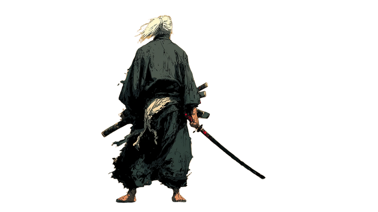 Samurai From Behind V2 Vinyl Car Decal Sticker – Waterproof & UV-Resistant 5.4