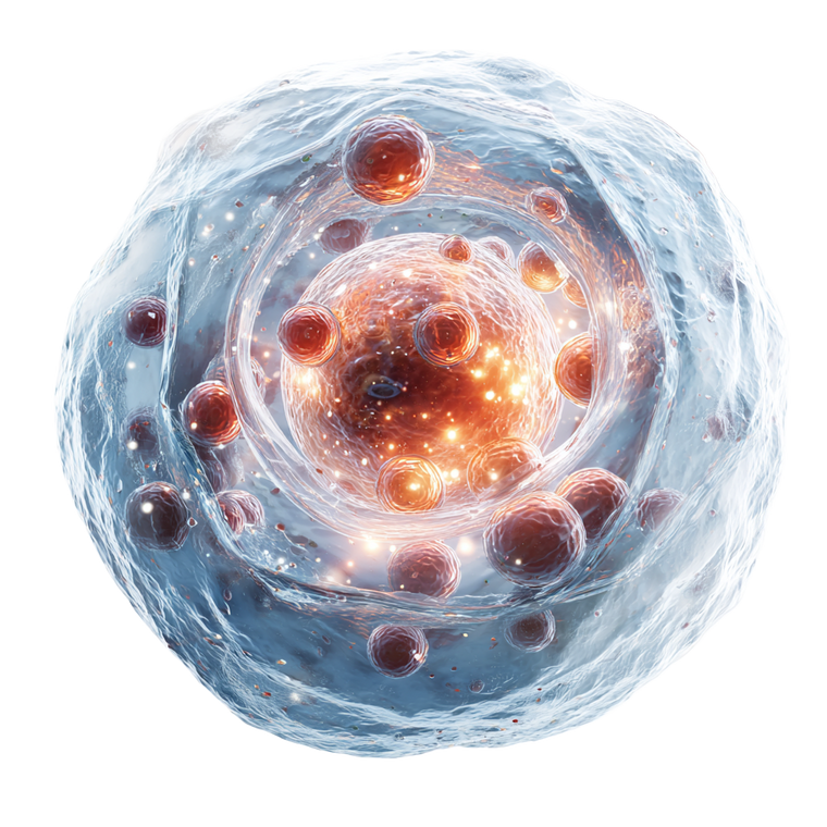 Oxygen-Absorbing Cell Vinyl Car Decal Sticker – Waterproof & UV-Resistant 6.826666666666667"