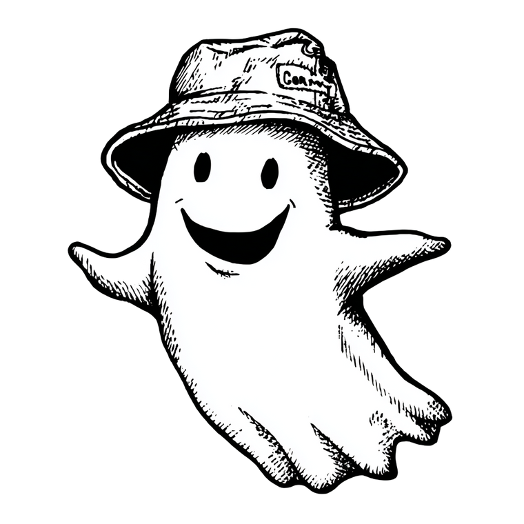 Happy Raver Ghost V3 Vinyl Car Decal Sticker – Waterproof & UV-Resistant 6.826666666666667"