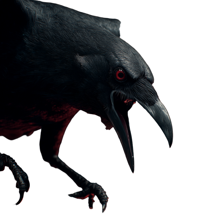 Demonic Crow Attack V2 Vinyl Car Decal Sticker – Waterproof & UV-Resistant 3.4133333333333336"