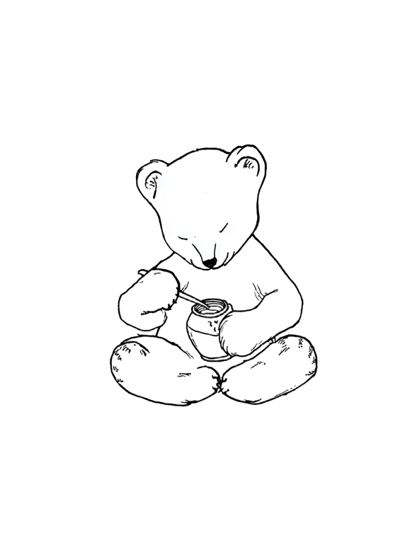 Bear Cub Tattoo V2 Vinyl Car Decal Sticker – Waterproof & UV-Resistant 8.213333333333333"