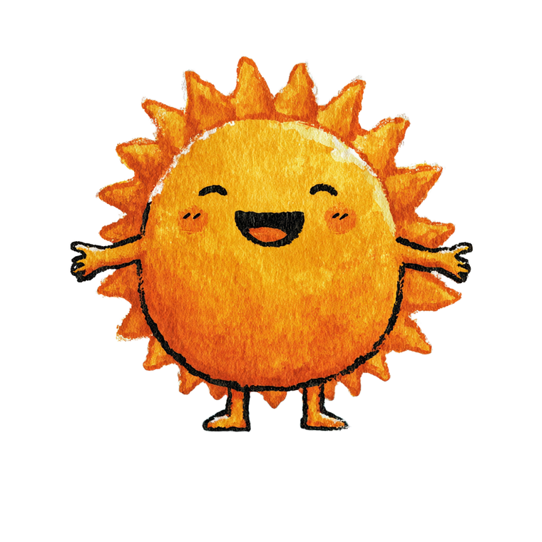 Cartoon Sun V7 Vinyl Car Decal Sticker – Waterproof & UV-Resistant 6.826666666666667"
