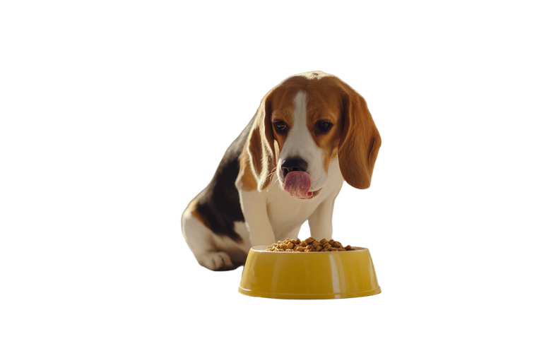 Beagle Eating Meal Vinyl Car Decal Sticker – Waterproof & UV-Resistant 2.986666666666667"