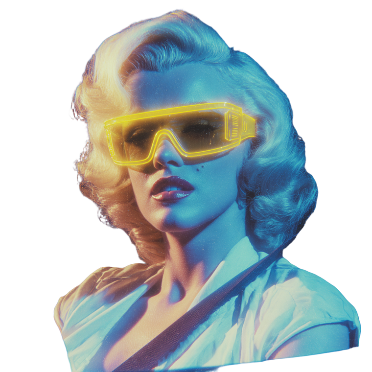 Retro Marilyn Monroe V5 Vinyl Car Decal Sticker – Waterproof & UV-Resistant 3.4133333333333336"