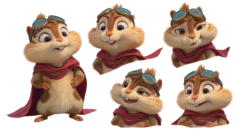 Heroic Chipmunk Squad Vinyl Car Decal Sticker – Waterproof & UV-Resistant 2.72"