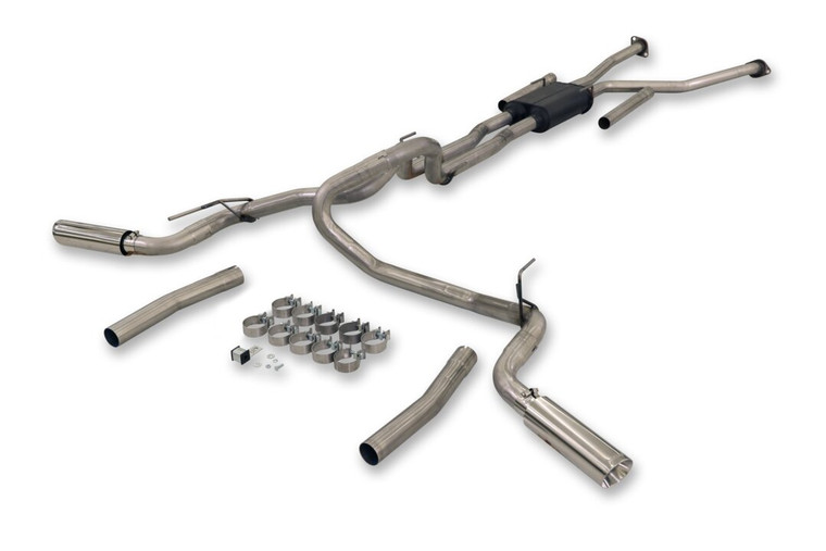 Upgrade Your Ride with Flowmaster American Thunder Exhaust System Kit | 409 Stainless Steel | Moderate Sound | Dual Out Rear Side Exit