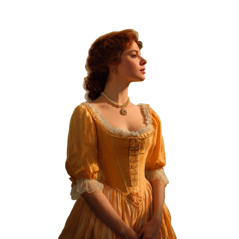 Regency Romance Woman V2 Vinyl Car Decal Sticker – Waterproof & UV-Resistant 3.4133333333333336"