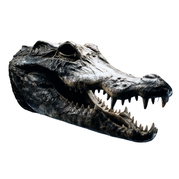 Alligator Skull Vinyl Car Decal Sticker – Waterproof & UV-Resistant 3.4133333333333336"