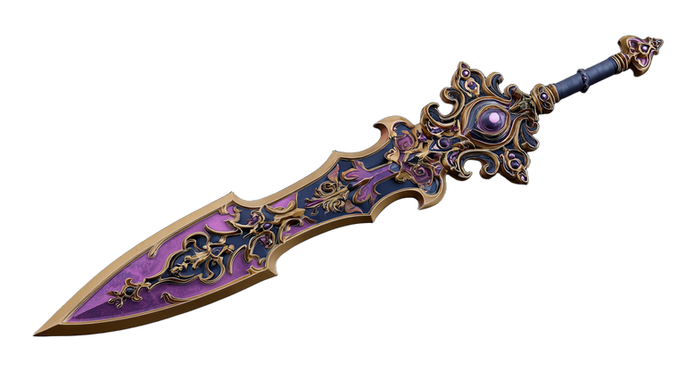 Fantasy Sword Rendering V3 Vinyl Car Decal Sticker – Waterproof & UV-Resistant 2.72"