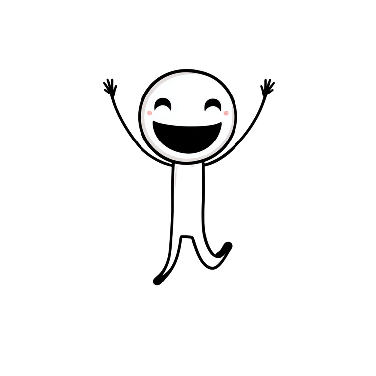 Joyful Bald Character Vinyl Car Decal Sticker – Waterproof & UV-Resistant 3.4133333333333336"